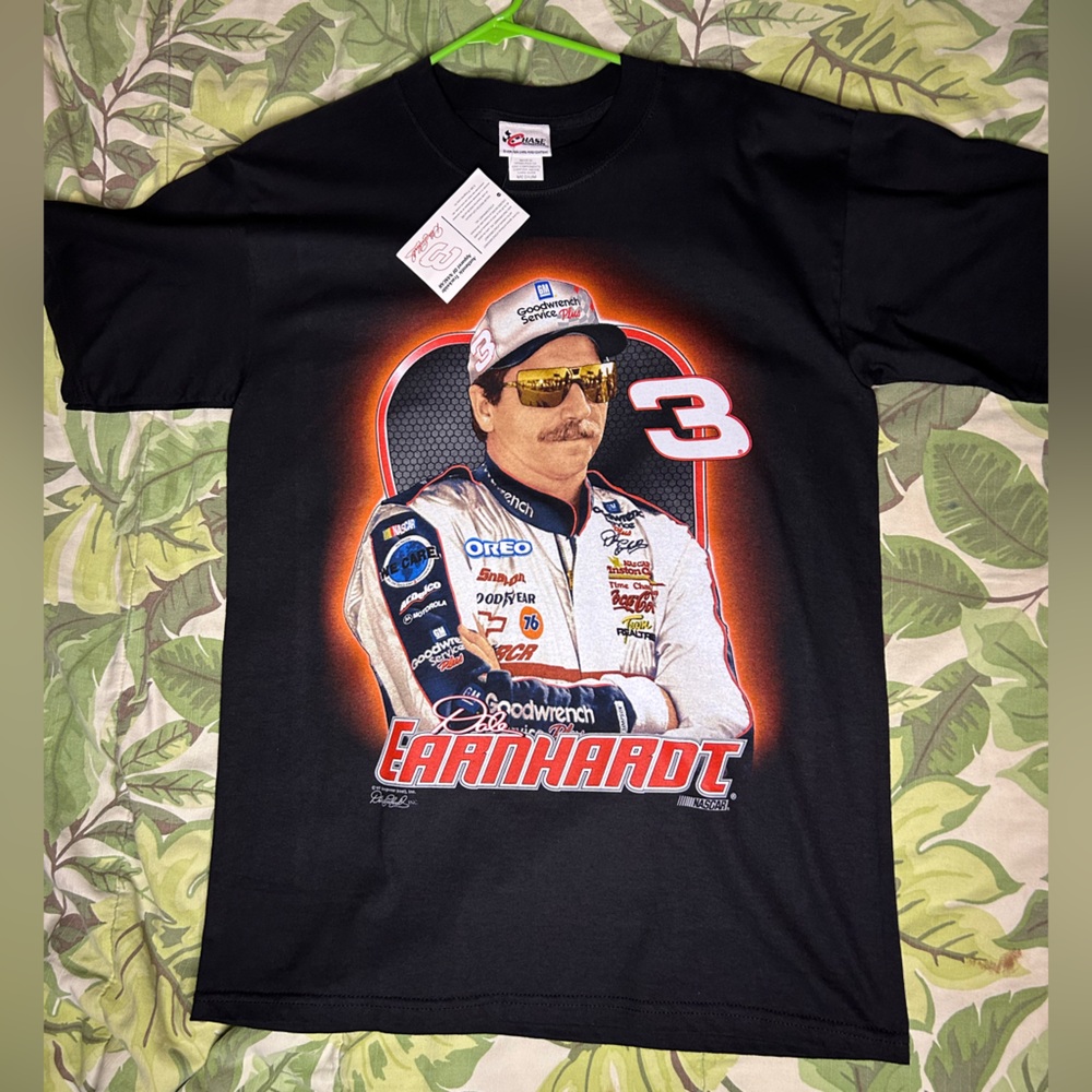 Vintage NASCAR chase Dale Earnhardt Blk tee sz M new